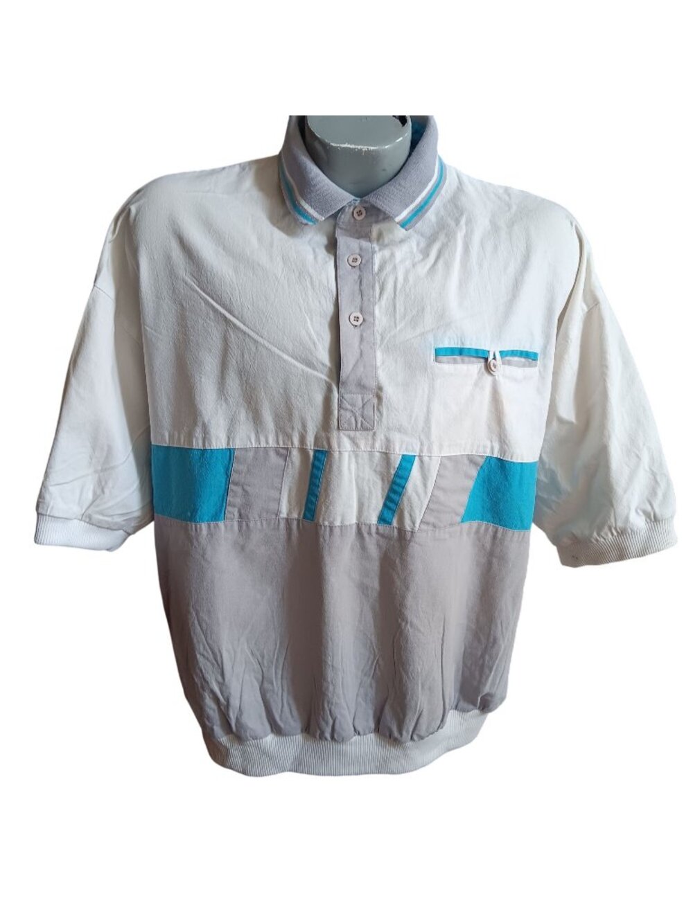 XL True Vintage Pullover Shirt Current Editions Color Block 1990's Yacht Club